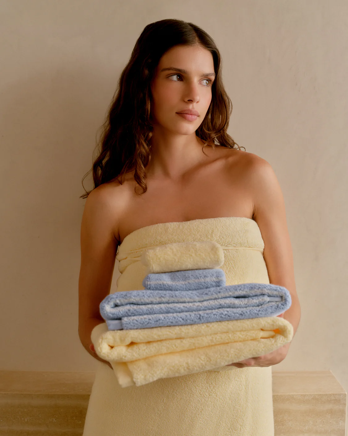 Bath Towel - Custard - Image 2