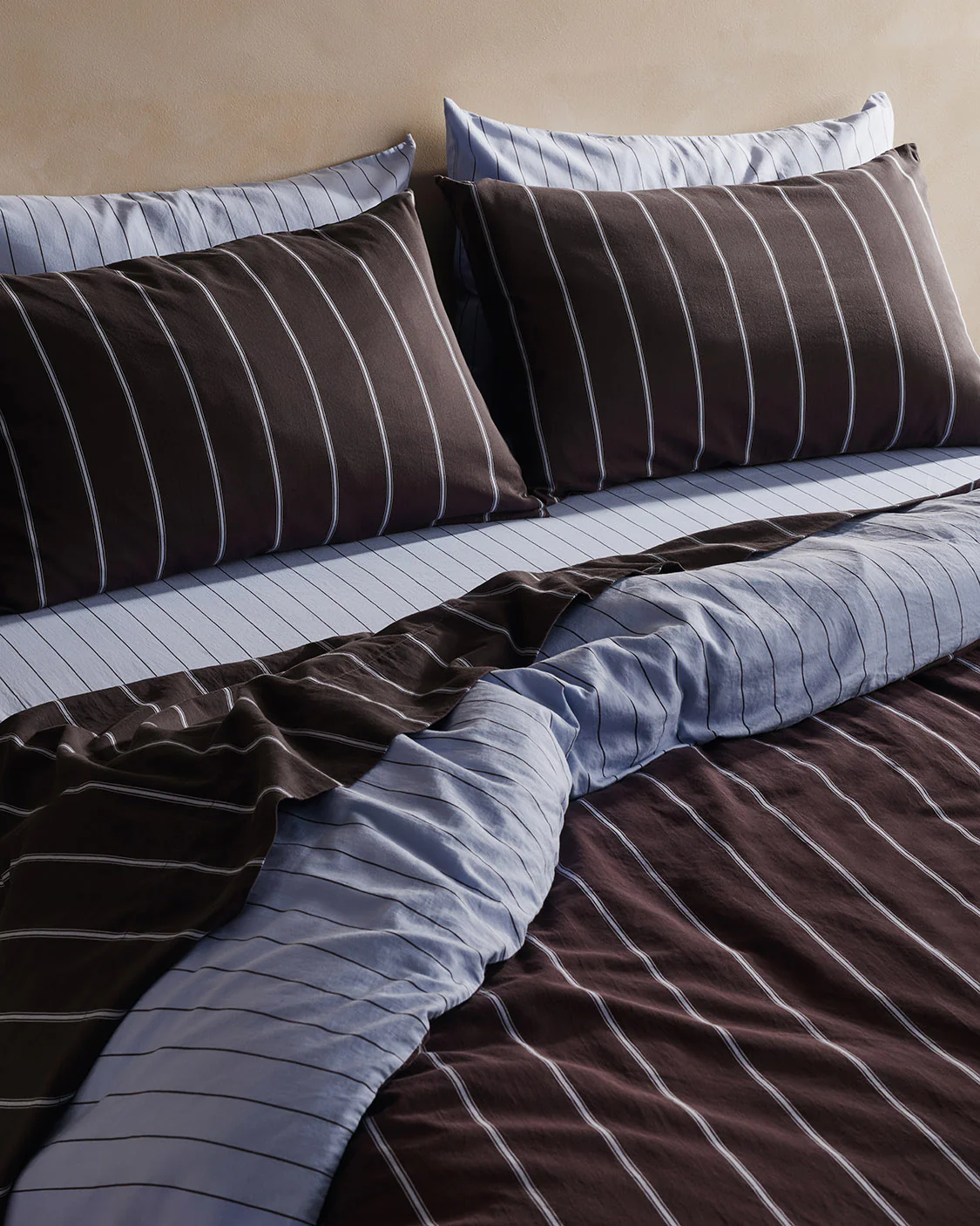 Quilt Cover - Chocolate/Mist - Image 4