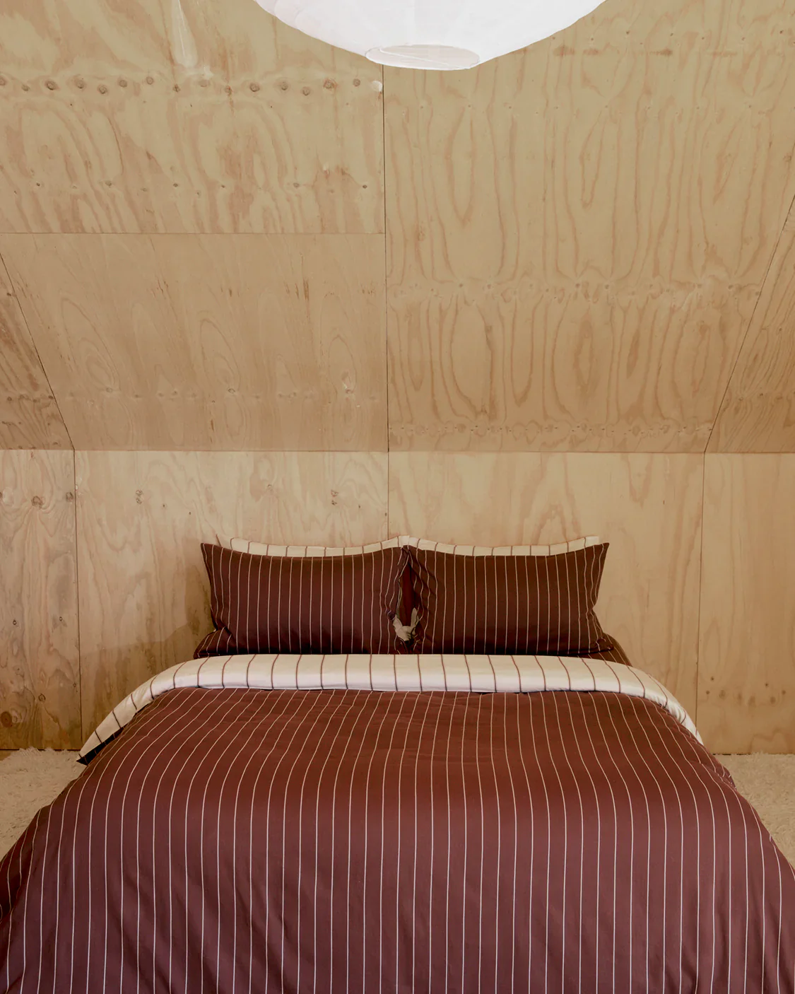 Quilt Cover - Vanilla / Mahogany - Image 8